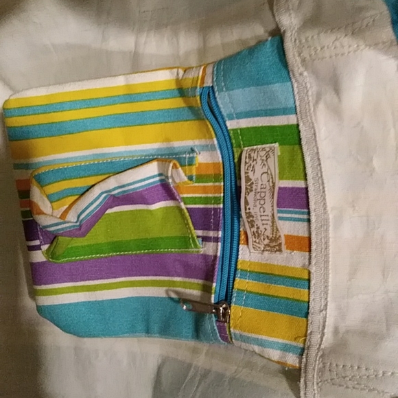 Striped Beach Bag or a weekender bag!! - Picture 5 of 6